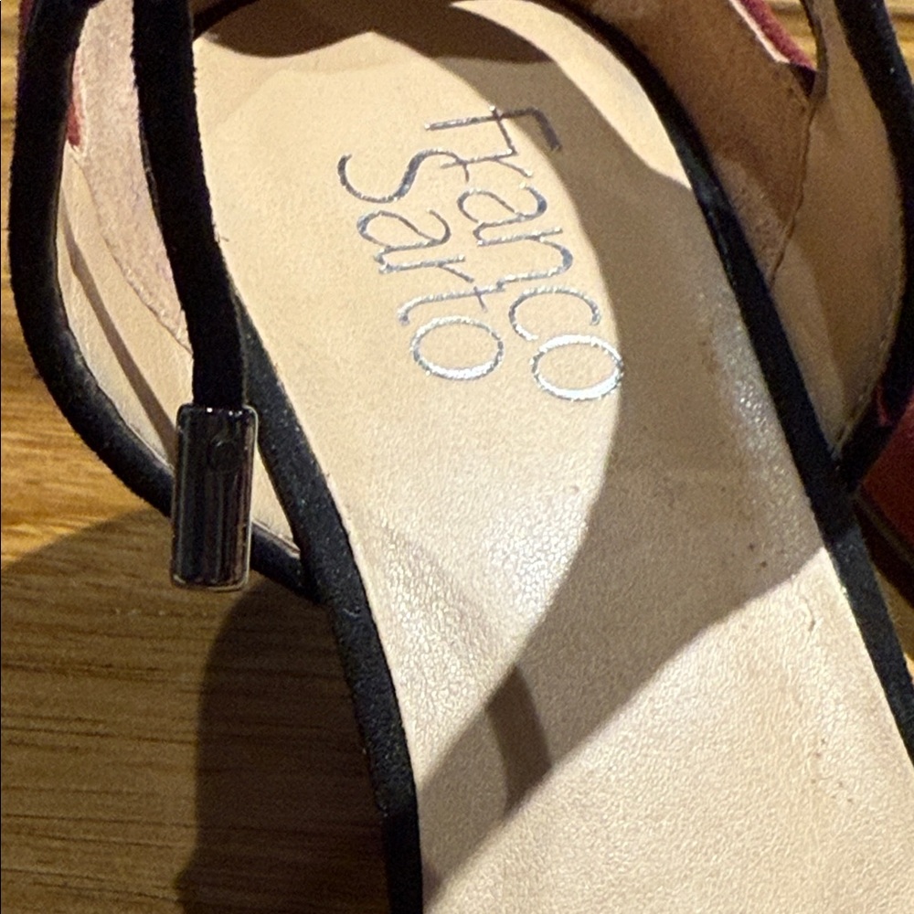 Franco Sarto Black Strappy Sandals